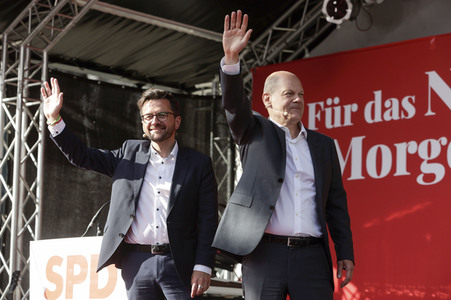 Abschlusskundgebung der SPD zur NRW-Wahl in Köln