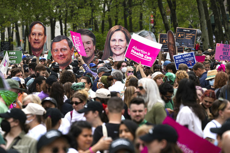 Aktionstag der Women's March Foundation für das Recht auf Abtreibung in New York