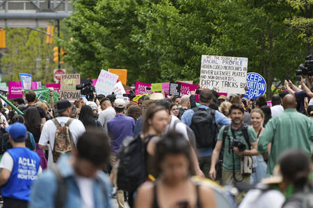 Aktionstag der Women's March Foundation für das Recht auf Abtreibung in New York