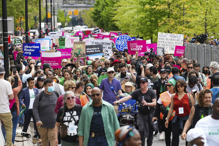 Aktionstag der Women's March Foundation für das Recht auf Abtreibung in New York