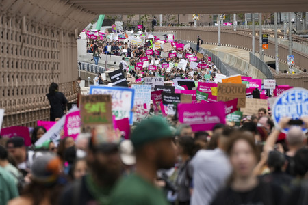 Aktionstag der Women's March Foundation für das Recht auf Abtreibung in New York