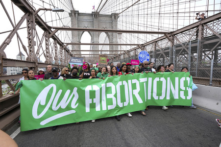 Aktionstag der Women's March Foundation für das Recht auf Abtreibung in New York