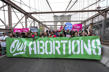 Aktionstag der Women's March Foundation für das Recht auf Abtreibung in New York