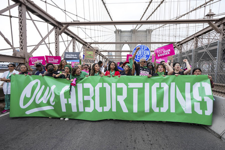 Aktionstag der Women's March Foundation für das Recht auf Abtreibung in New York