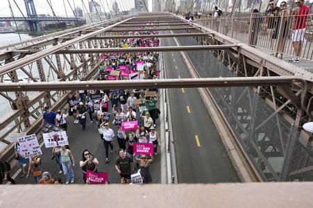 Aktionstag der Women's March Foundation für das Recht auf Abtreibung in New York