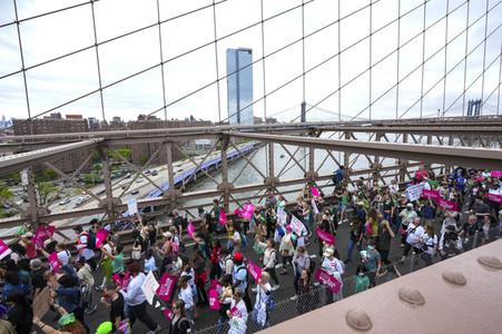 Aktionstag der Women's March Foundation für das Recht auf Abtreibung in New York
