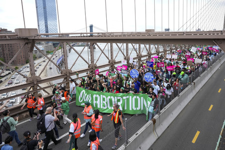 Aktionstag der Women's March Foundation für das Recht auf Abtreibung in New York
