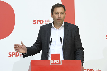 SPD Pressekonferenz zur Landtagswahl in Nordrhein-Westfalen in Berlin