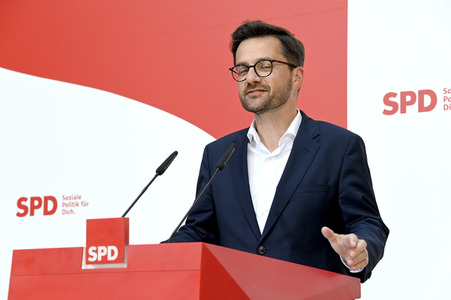 SPD Pressekonferenz zur Landtagswahl in Nordrhein-Westfalen in Berlin