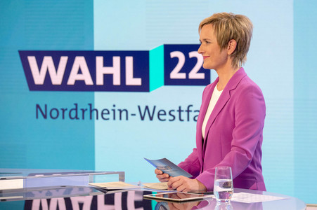 Wahlabend der Landtagswahl in Nordrhein-Westfalen in Düsseldorf