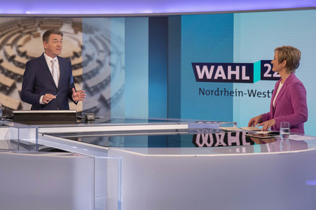 Wahlabend der Landtagswahl in Nordrhein-Westfalen in Düsseldorf