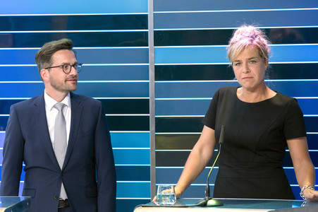 Wahlabend der Landtagswahl in Nordrhein-Westfalen in Düsseldorf