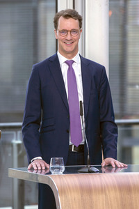 Wahlabend der Landtagswahl in Nordrhein-Westfalen in Düsseldorf