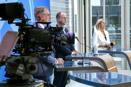 Wahlabend der Landtagswahl in Nordrhein-Westfalen in Düsseldorf