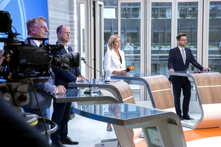 Wahlabend der Landtagswahl in Nordrhein-Westfalen in Düsseldorf