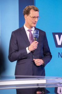 Wahlabend der Landtagswahl in Nordrhein-Westfalen in Düsseldorf
