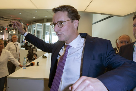Wahlabend der Landtagswahl in Nordrhein-Westfalen in Düsseldorf