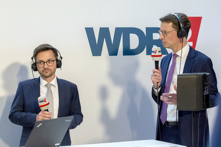 Wahlabend der Landtagswahl in Nordrhein-Westfalen in Düsseldorf