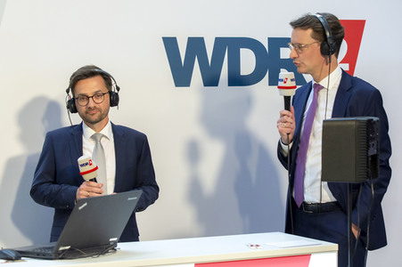 Wahlabend der Landtagswahl in Nordrhein-Westfalen in Düsseldorf