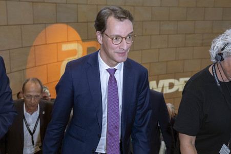 Wahlabend der Landtagswahl in Nordrhein-Westfalen in Düsseldorf