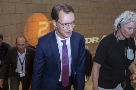 Wahlabend der Landtagswahl in Nordrhein-Westfalen in Düsseldorf