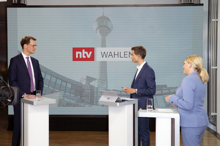 Wahlabend der Landtagswahl in Nordrhein-Westfalen in Düsseldorf