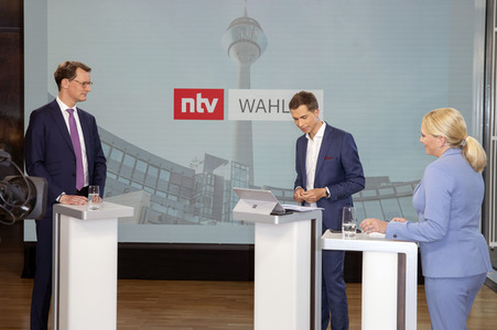 Wahlabend der Landtagswahl in Nordrhein-Westfalen in Düsseldorf