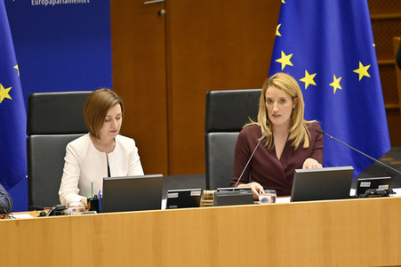 Plenartagung zum EU-Assoziierungsabkommen mit der Republik Moldau im EU-Parlament in Brüssel