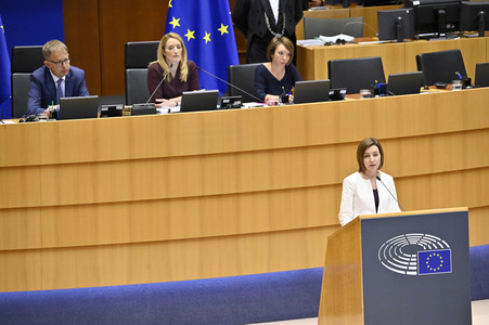 Plenartagung zum EU-Assoziierungsabkommen mit der Republik Moldau im EU-Parlament in Brüssel