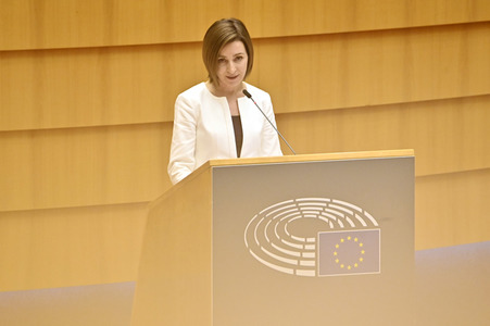 Plenartagung zum EU-Assoziierungsabkommen mit der Republik Moldau im EU-Parlament in Brüssel