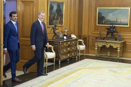 Fototermin mit Scheich Tamim bin Hamad Al Thani in Madrid