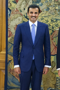 Fototermin mit Scheich Tamim bin Hamad Al Thani in Madrid