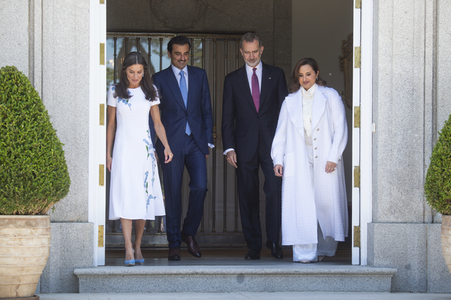 Fototermin mit Scheich Tamim bin Hamad Al Thani in Madrid