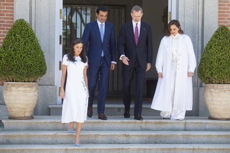 Fototermin mit Scheich Tamim bin Hamad Al Thani in Madrid