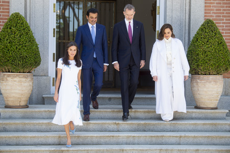 Fototermin mit Scheich Tamim bin Hamad Al Thani in Madrid