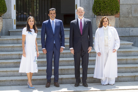 Fototermin mit Scheich Tamim bin Hamad Al Thani in Madrid
