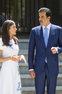 Fototermin mit Scheich Tamim bin Hamad Al Thani in Madrid