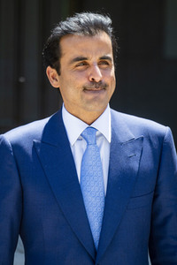 Fototermin mit Scheich Tamim bin Hamad Al Thani in Madrid