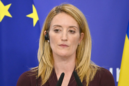 Pressekonferenz zum EU-Assoziierungsabkommen mit der Republik Moldau im EU-Parlament in Brüssel