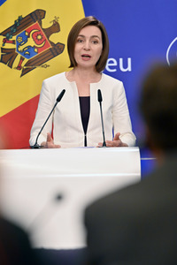Pressekonferenz zum EU-Assoziierungsabkommen mit der Republik Moldau im EU-Parlament in Brüssel