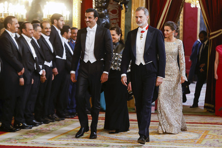 Gala Dinner für SCheich Tamim bin Hamad Al Thani in Madrid