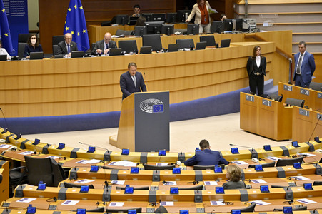 Plenartagung zum EU-Assoziierungsabkommen mit der Republik Moldau im EU-Parlament in Brüssel