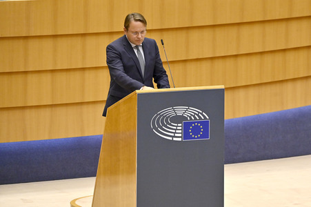 Plenartagung zum EU-Assoziierungsabkommen mit der Republik Moldau im EU-Parlament in Brüssel