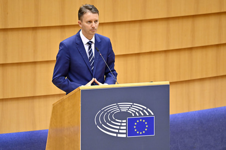 Plenartagung zum EU-Assoziierungsabkommen mit der Republik Moldau im EU-Parlament in Brüssel