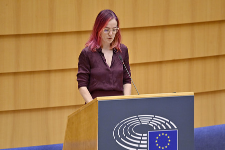 Plenartagung zum EU-Assoziierungsabkommen mit der Republik Moldau im EU-Parlament in Brüssel