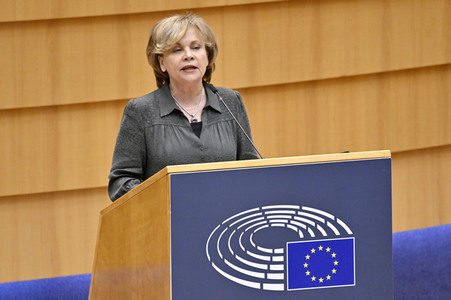 Plenartagung zum EU-Assoziierungsabkommen mit der Republik Moldau im EU-Parlament in Brüssel