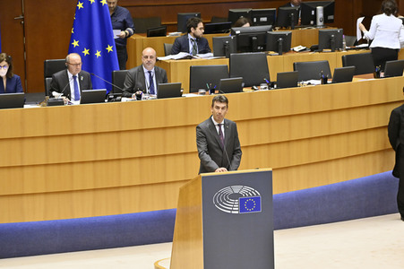 Plenartagung zum EU-Assoziierungsabkommen mit der Republik Moldau im EU-Parlament in Brüssel