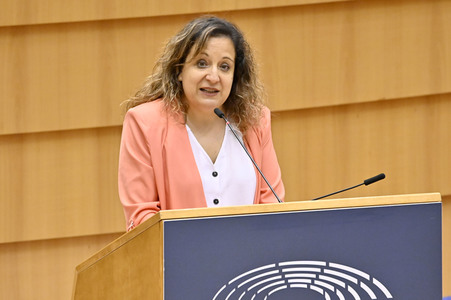 Plenartagung zu der Tötung der Journalistin Shireen Abu Akleh EU-Parlament in Brüssel