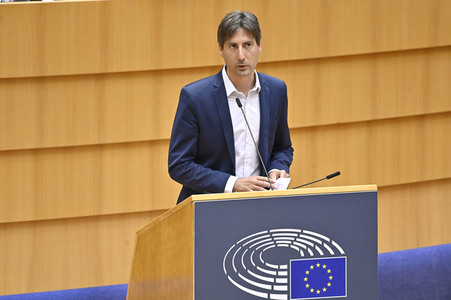 Plenartagung zu der Tötung der Journalistin Shireen Abu Akleh EU-Parlament in Brüssel