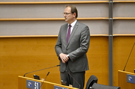 Plenartagung zu der Tötung der Journalistin Shireen Abu Akleh EU-Parlament in Brüssel